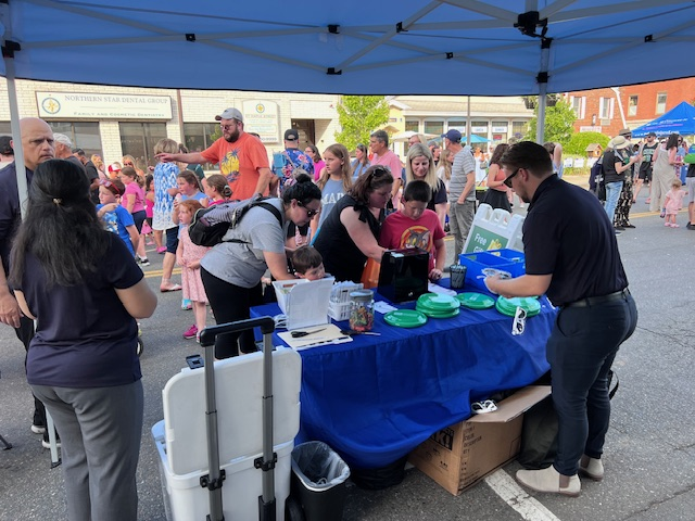 WSB Booth set up at community event