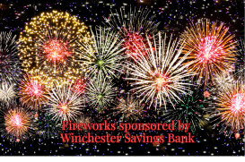 Vibrant fireworks display during WSB Town Day, celebrating community and local pride.